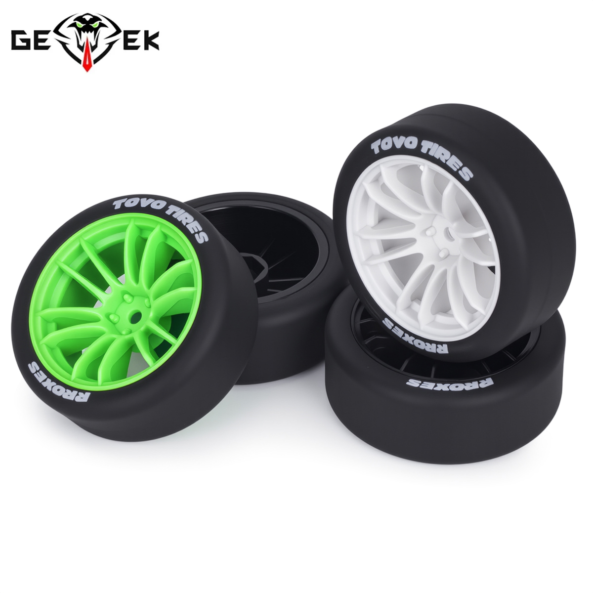 Model Kit Tamiya - 4Pcs Hard Drift Tires Wheel Tyre
