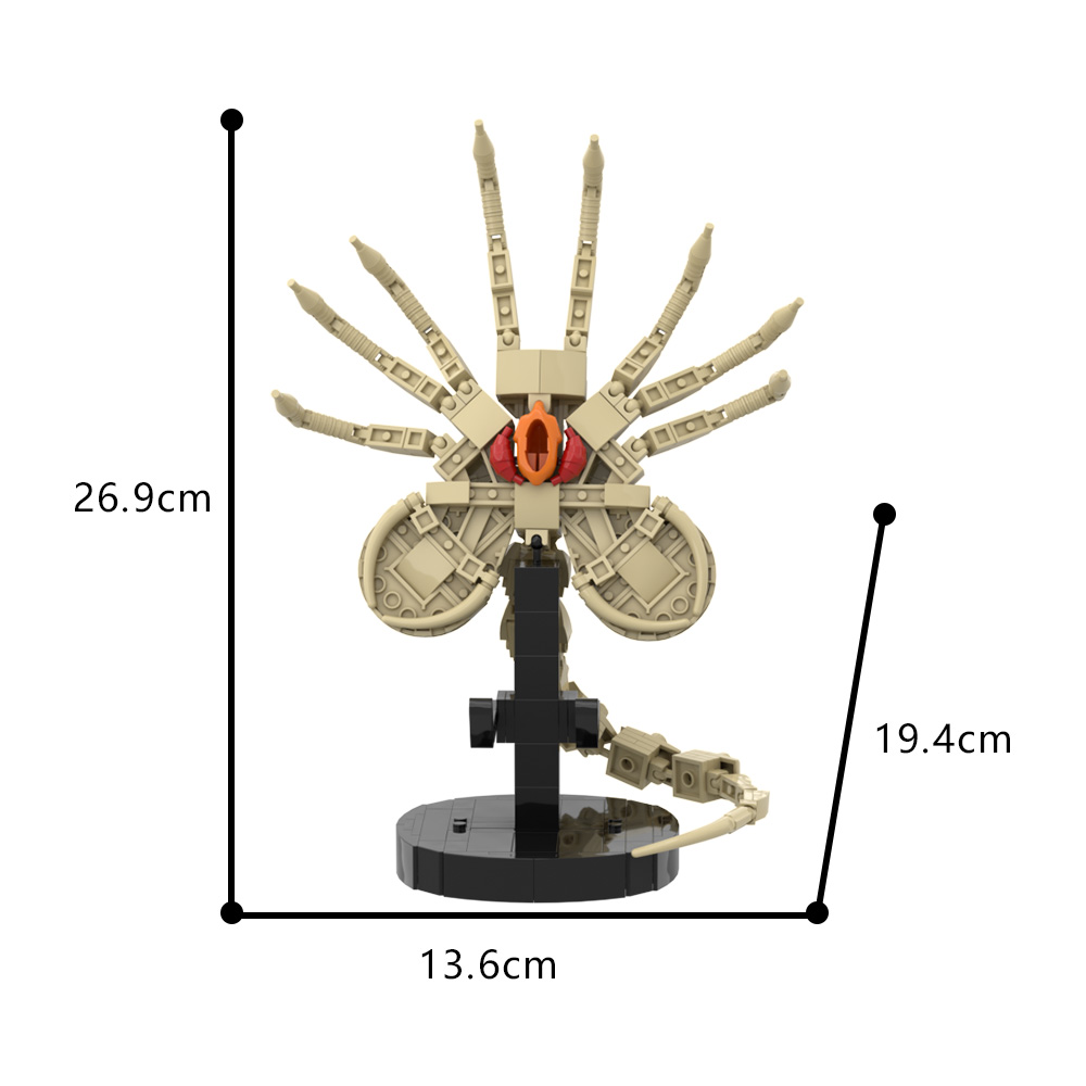 Gobricks MOC Alien Facehugger  - đánh giá và giá Model Kit Ultron