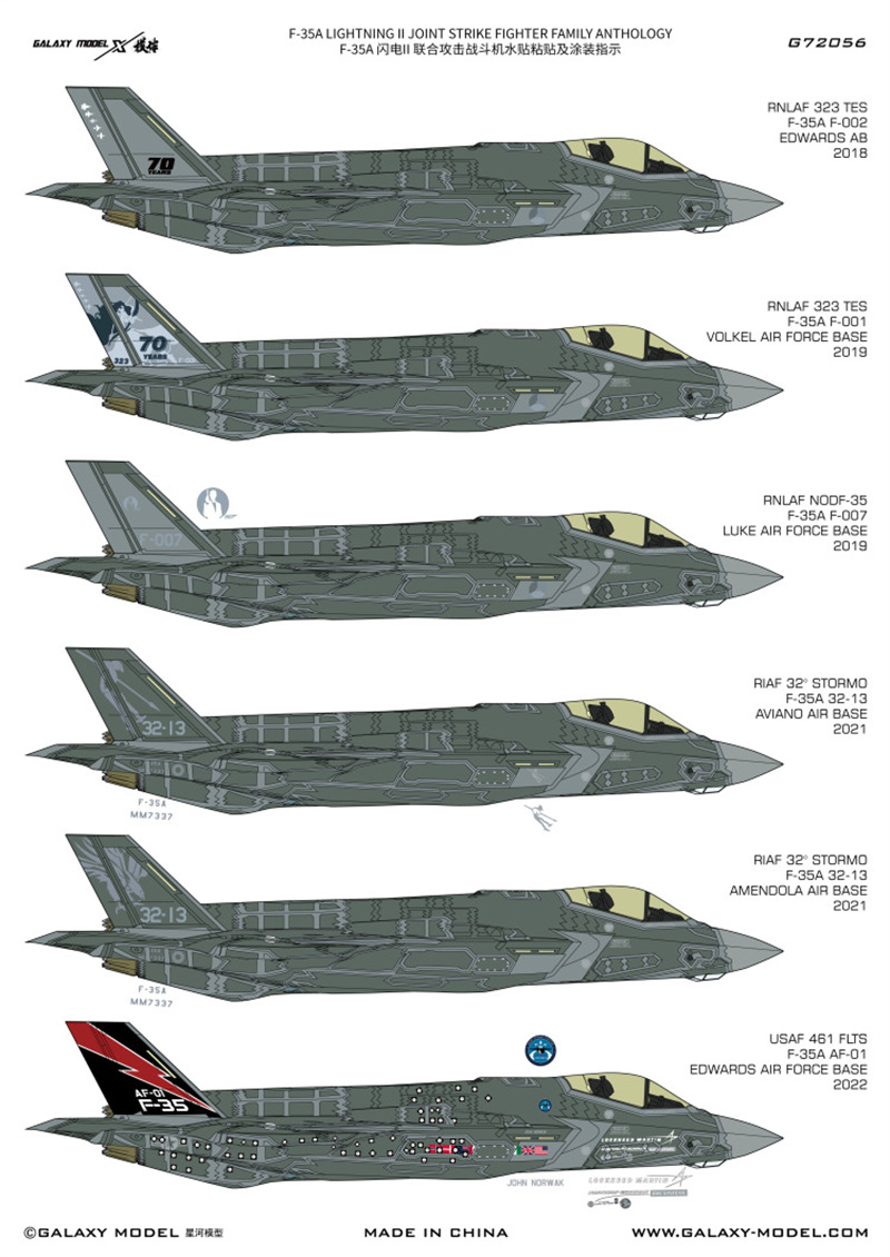 Galaxy 1/72 Scale F-35A Lightn - đánh giá và giá Model Kit Tamiya