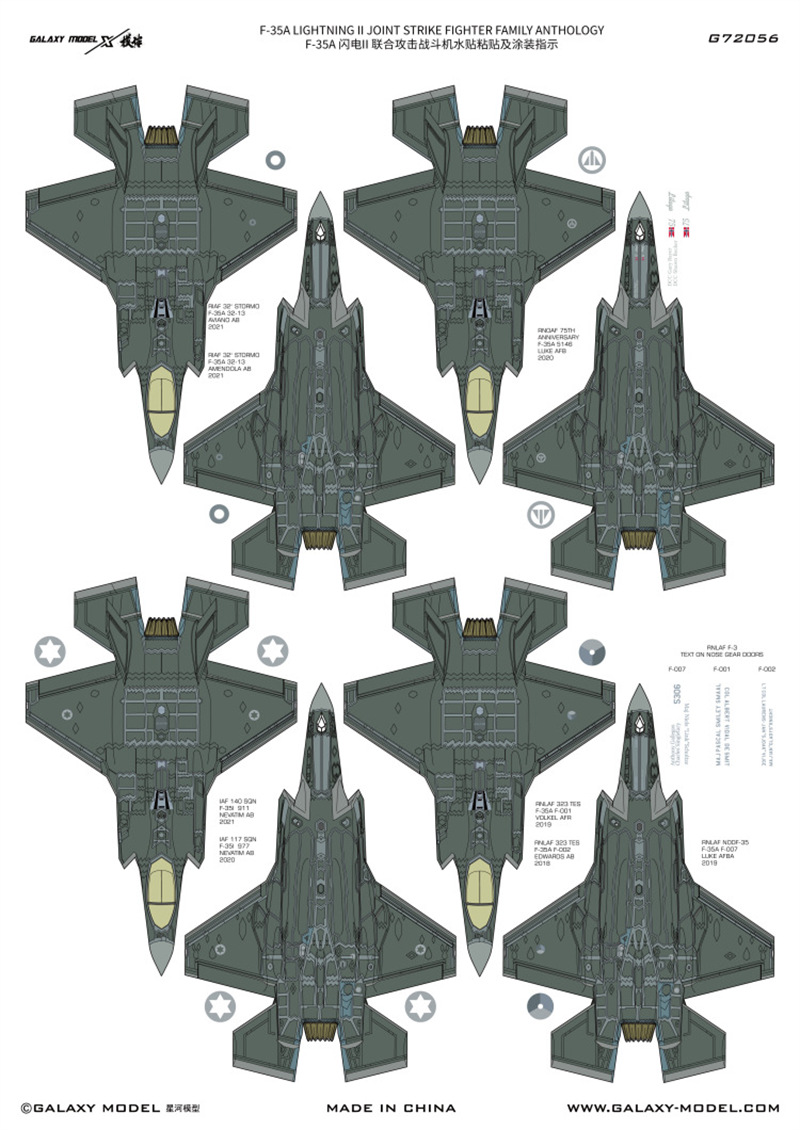 Galaxy 1/72 Scale F-35A Lightn - đánh giá và giá Model Kit Tamiya