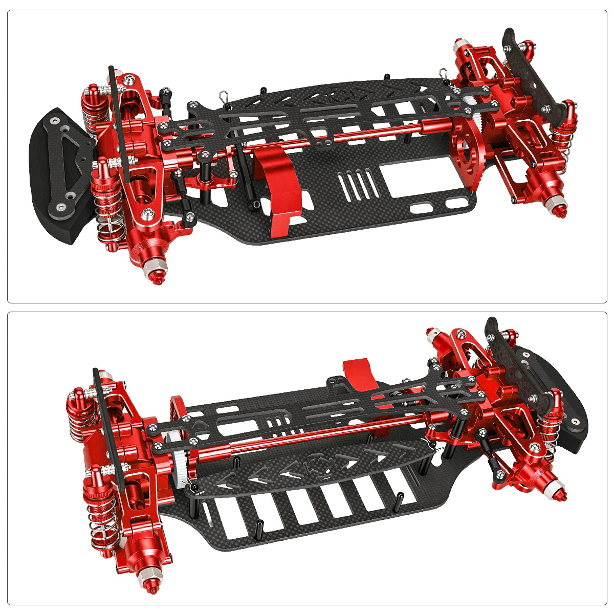 Aluminum & Carbon Fiber Frame  - đánh giá và giá Model Kit Tamiya