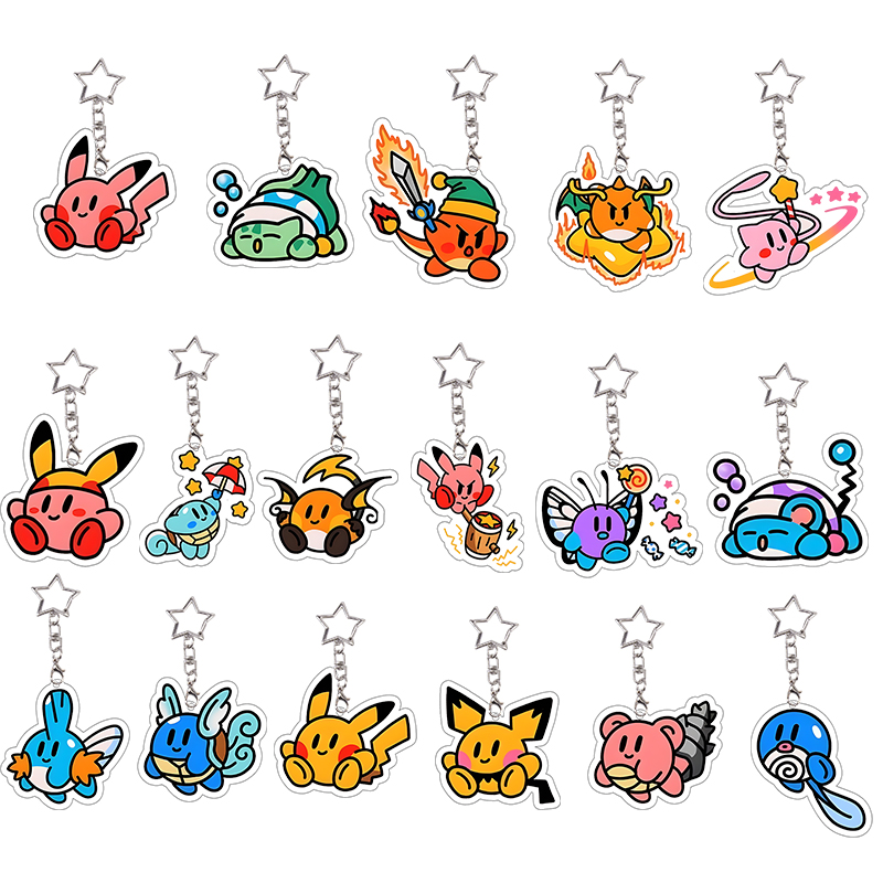 6 Set Charmander Acrylic Keych - đánh giá và giá Model Kit Kirby