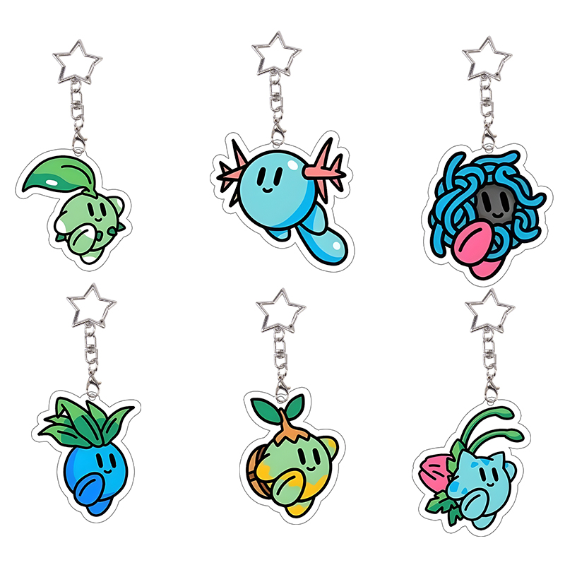 6 Set Charmander Acrylic Keych - đánh giá và giá Model Kit Kirby