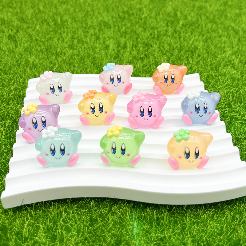 10pcs Cartoon Kirby Luminous S - đánh giá và giá Model Kit Kirby