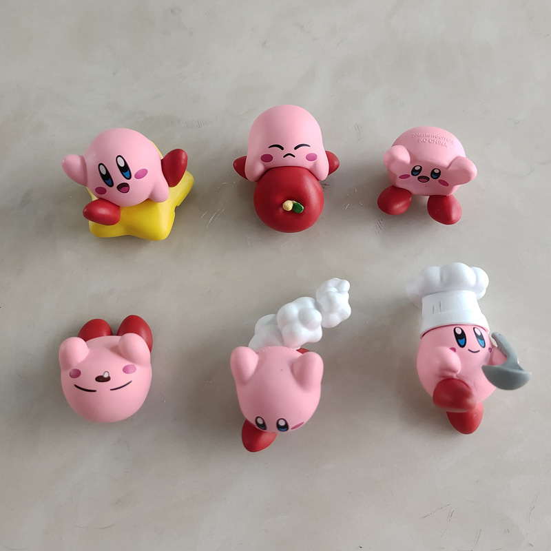 6PCS Set Kawaii Kirby Gashapon - đánh giá và giá Model Kit Kirby