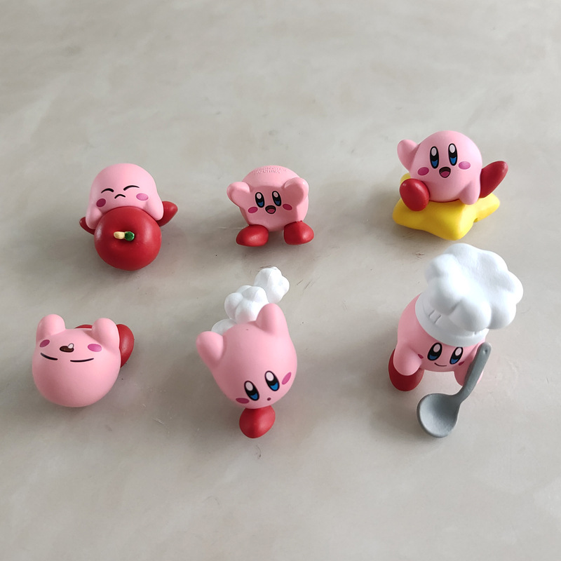 6PCS Set Kawaii Kirby Gashapon - đánh giá và giá Model Kit Kirby