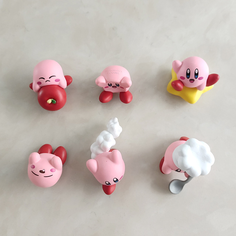 6PCS Set Kawaii Kirby Gashapon - đánh giá và giá Model Kit Kirby